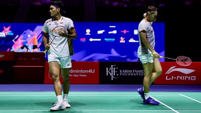 Fajar Alfian/Muhammad Shohibul Fikri berhasil lolos ke final Singapore Open 2026. (Arsip PBSI)