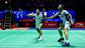Fajar Alfian/Muhammad Shohibul Fikri berhasil lolos ke final Singapore Open 2026. (Arsip PBSI)