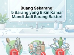5 Barang di Kamar Mandi yang Harus Segera Dibuang, Nomor 2 Jadi Sarang Bakteri