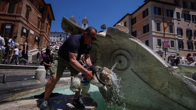 Gelombang panas di Roma, Italia