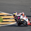 Veda Ega Pratama memacu motor NSF250RW di Sirkuit Mugello, Italia.