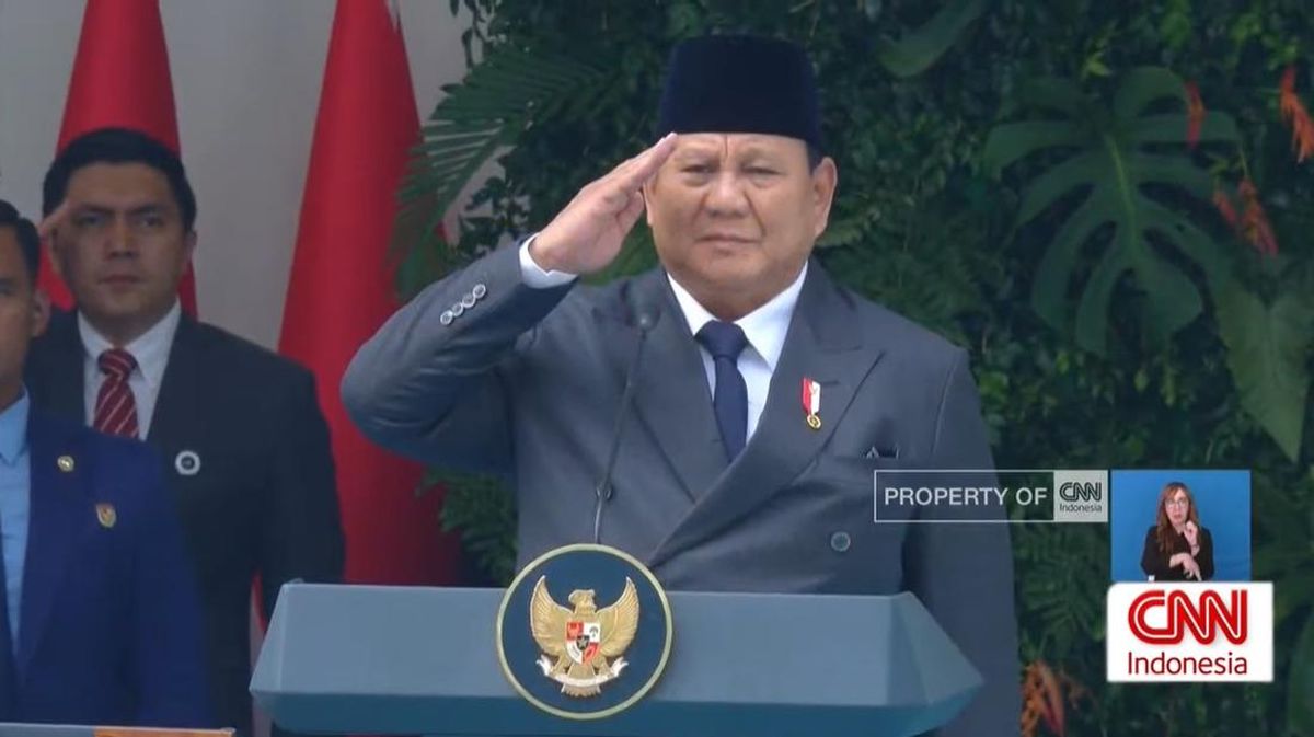 Tiba di Kemlu, Prabowo Jadi Inspektur Upacara Hari Lahir Pancasila