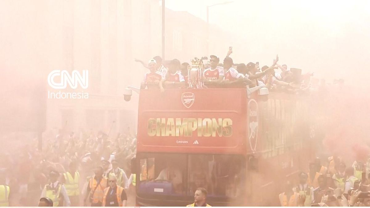 Parade Arsenal Rayakan Gelar Juara Liga Inggris