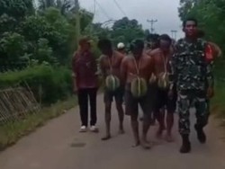 Viral Komplotan Maling Durian di Parimo Diarak Keliling Desa