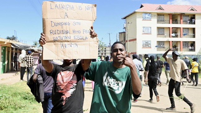 2 Orang Ditembak Mati Saat Demo Tolak Karantina Ebola AS di Kenya