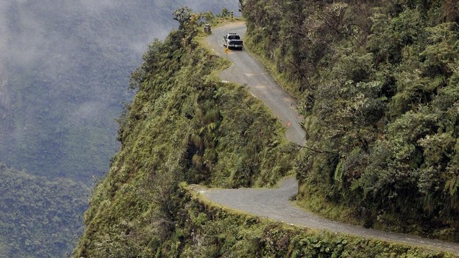 Yungas Road di Bolivia