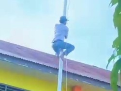 Viral Siswa di Medan Panjat Tiang Bendera saat Upacara Hari Lahir Pancasila