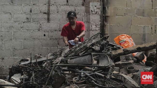 Kebakaran Pemukiman di Kemayoran Jakarta
