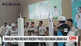 Teknologi Pindai Iris Mata Percepat Proses Kedatangan Jemaah Haji