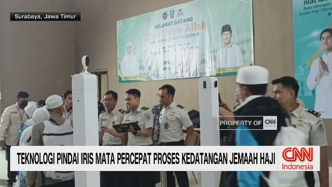 Teknologi Pindai Iris Mata Percepat Proses Kedatangan Jemaah Haji