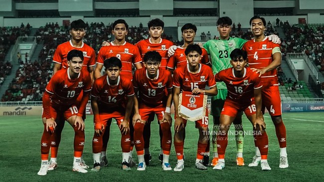 Timnas Indonesia U-19 menjalani laga pertama Piala AFF U-19 2026 dengan menghadapi Myanmar di Stadion Utama Sumatera Utara, Deli Serdang, Senin (1/6) malam. (dok. PSSI)