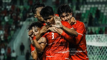 FOTO: Sorak-sorak Bergembira Timnas Indonesia U-19