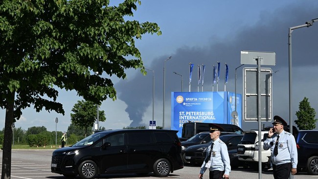 Serangan 50 Drone Ukraina ke St Petersburg, Russia