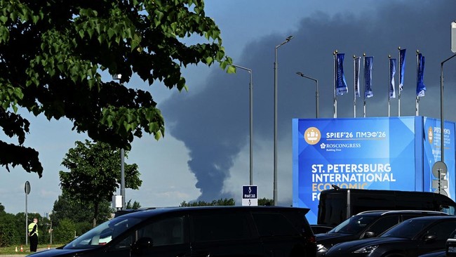 Serangan 50 Drone Ukraina ke St Petersburg, Russia