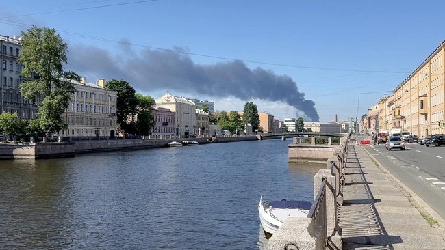 Serangan 50 Drone Ukraina ke St Petersburg, Russia