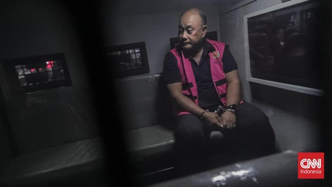 Kejaksaan Agung (Kejagung) menahan eks Kepala Badan Gizi Nasional (BGN) Dadan Hindayana di Gedung Bundar Kejaksaan Agung, Jakarta Selatan, Rabu (2/6/2026). (CNNI Indonesia/Adhi Wicaksono)