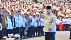 Presiden RI Prabowo Subianto menghadiri acara Building Indonesia's Future Generations Through Nutrition di Sentul International Convention Center (SICC), Kab. Bogor, Jawa Barat, Rabu (3/6).