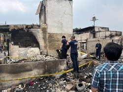 Puslabfor Gelar Olah TKP di Lokasi Kebakaran Kemayoran Jakpus