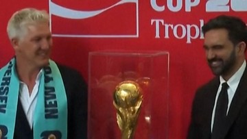 Update Eksklusif Olahraga CNN : Trofi Piala Dunia Sampai di New York, Dimeriahkan Legenda Jerman