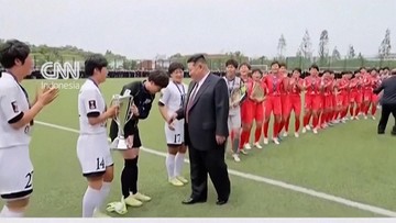 Raih Juara, Pemain Klub Putri Korut Menangis Disambut Kim Jong Un