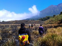 Kebakaran Hanguskan 98 Hektare Savana Propok di TN Gunung Rinjani