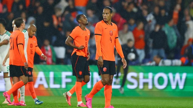 Soccer Football - International Friendly - Netherlands v Algeria - De Kuip, Rotterdam, Netherlands - June 3, 2026 Netherlands' Virgil van Dijk reacts REUTERS/Piroschka Van De Wouw