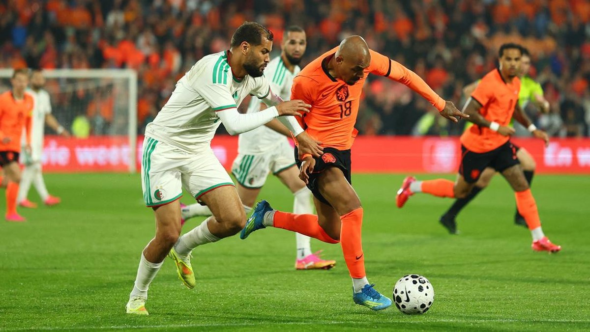 Soccer Football - International Friendly - Netherlands v Algeria - De Kuip, Rotterdam, Netherlands - June 3, 2026 Netherlands' Donyell Malen in action REUTERS/Piroschka Van De Wouw
