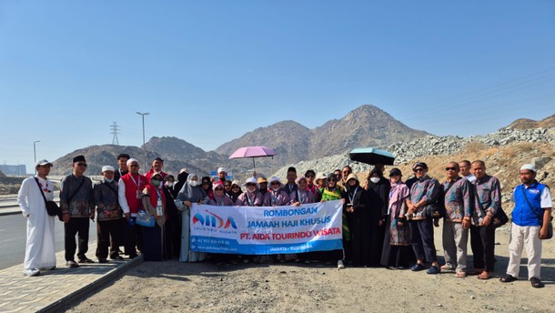 Jemaah Haji Khusus Aida Tourindo Wisata Ikuti Perjalanan Ziarah di Kota Makkah