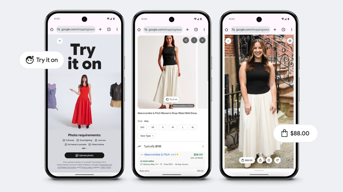 Fitur Try On Google Tersedia di RI, Ini Cara 'Mencoba' Baju Online