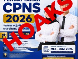 Poster Pendaftaran CPNS 2026 Hoaks!