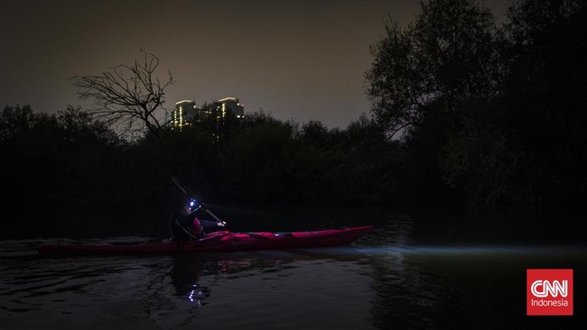 Mendayung Kayak di Hutan Mangrove Taman Wisata Alam Angke Kapuk