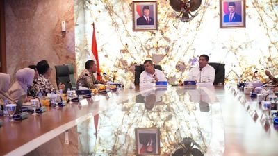 Menteri PKP Maruarar Sirait melakukan pertemuan dan konsultasi dengan Badan Pengawasan Keuangan dan Pembangunan (BPKP) di Kantor BPKP, Jakarta Timur, Rabu (3/6/2026).