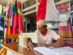Penjahit Bendera di Polman Kebanjiran Order Jelang Piala Dunia 2026