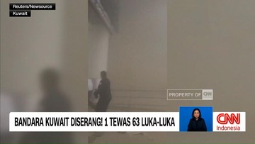 VIDEO: Serangan Rudal Hantam Bandara Kuwait, Penerbangan Terganggu