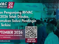 Pendaftaran Pengunjung RHVAC Indonesia 2026 Dibuka, Temukan Solusi HVAC Terkini