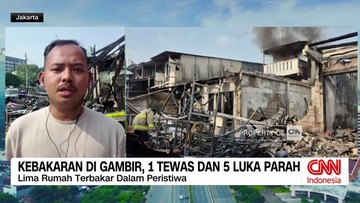 VIDEO: Kebakaran di Gambir, Satu Tewas dan Lima Luka Parah