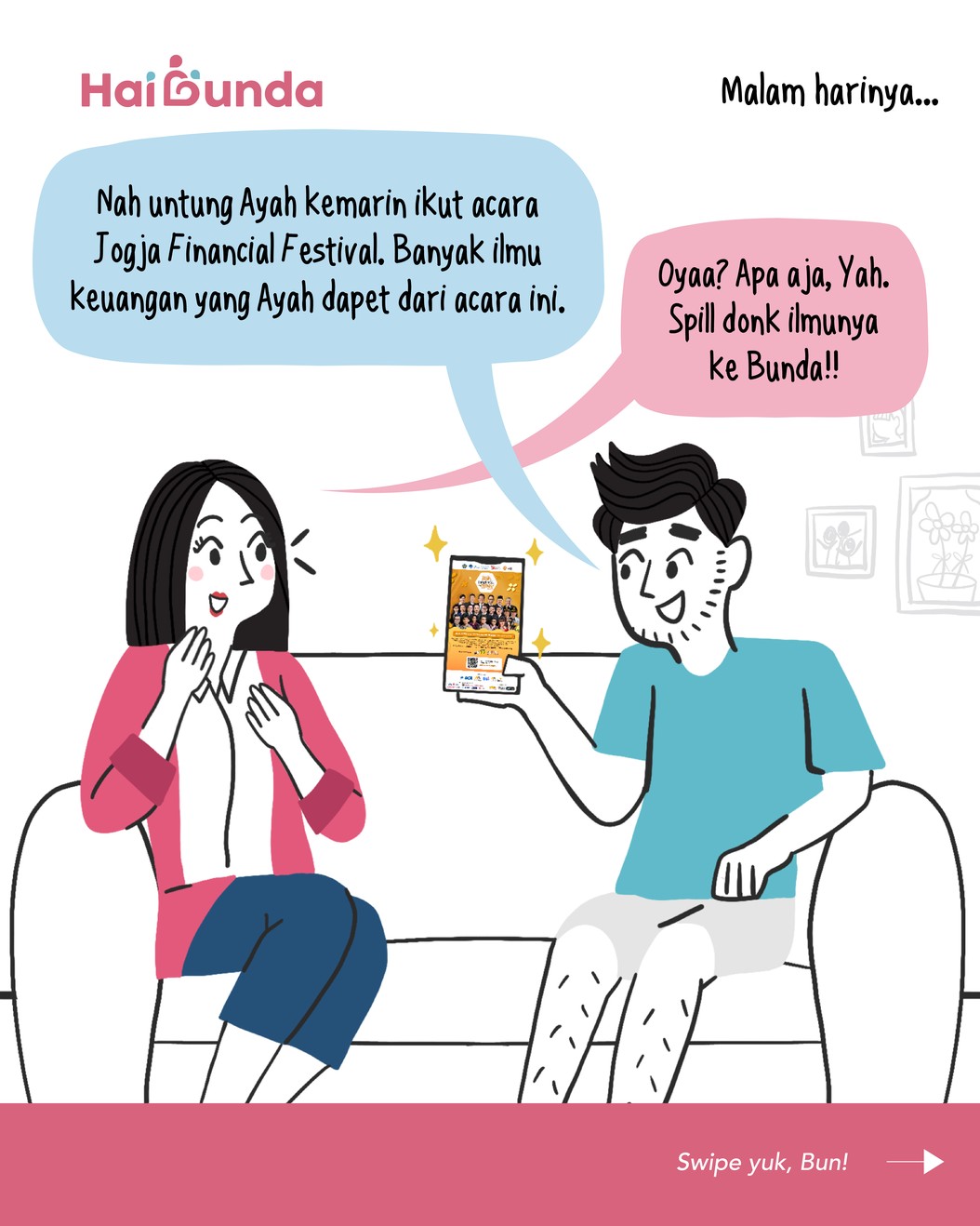 Komik Bunda dapet Tips Keuangan dari The Real Sultan