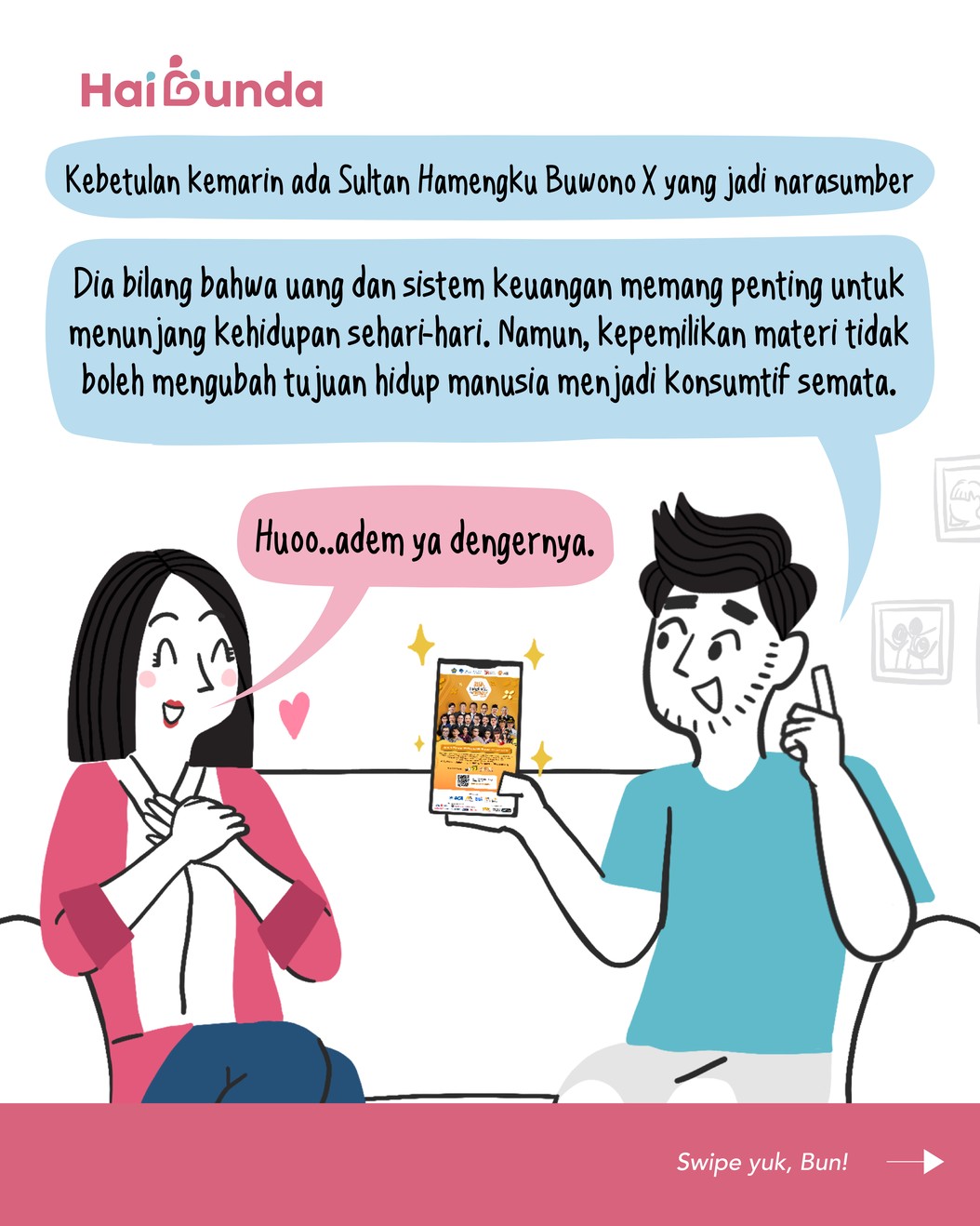 Komik Bunda dapet Tips Keuangan dari The Real Sultan