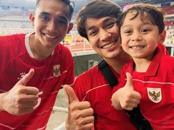 Hobi Bola, Potret Abang L Anak Rizky Billar & Lesti Jadi Pendamping Timnas Indonesia Vs Oman