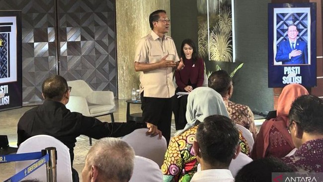 Menteri Hukum Supratman Andi Agtas dalam dialog bertajuk 