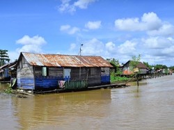 Keunikan Rumah Lanting, Rumah Adat Banjar yang Bisa Mengapung