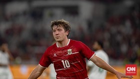 Ole Romeny, Timnas Indonesia vs Oman. CNNINdonesia/Adi Maulana Ibrahim