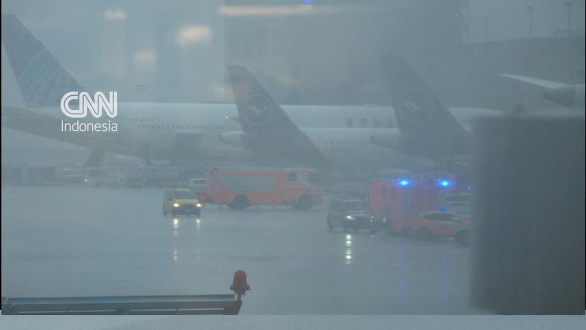 Roda Pendaratan Pesawat Boeing 787 Ambruk di Bandara Frankfurt