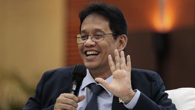 Indonesian Finance Minister Purbaya Yudhi Sadewa attends a monthly media briefing on the state budget at the Finance Ministry in Jakarta on June 5, 2026. (Photo by YASUYOSHI CHIBA / AFP)