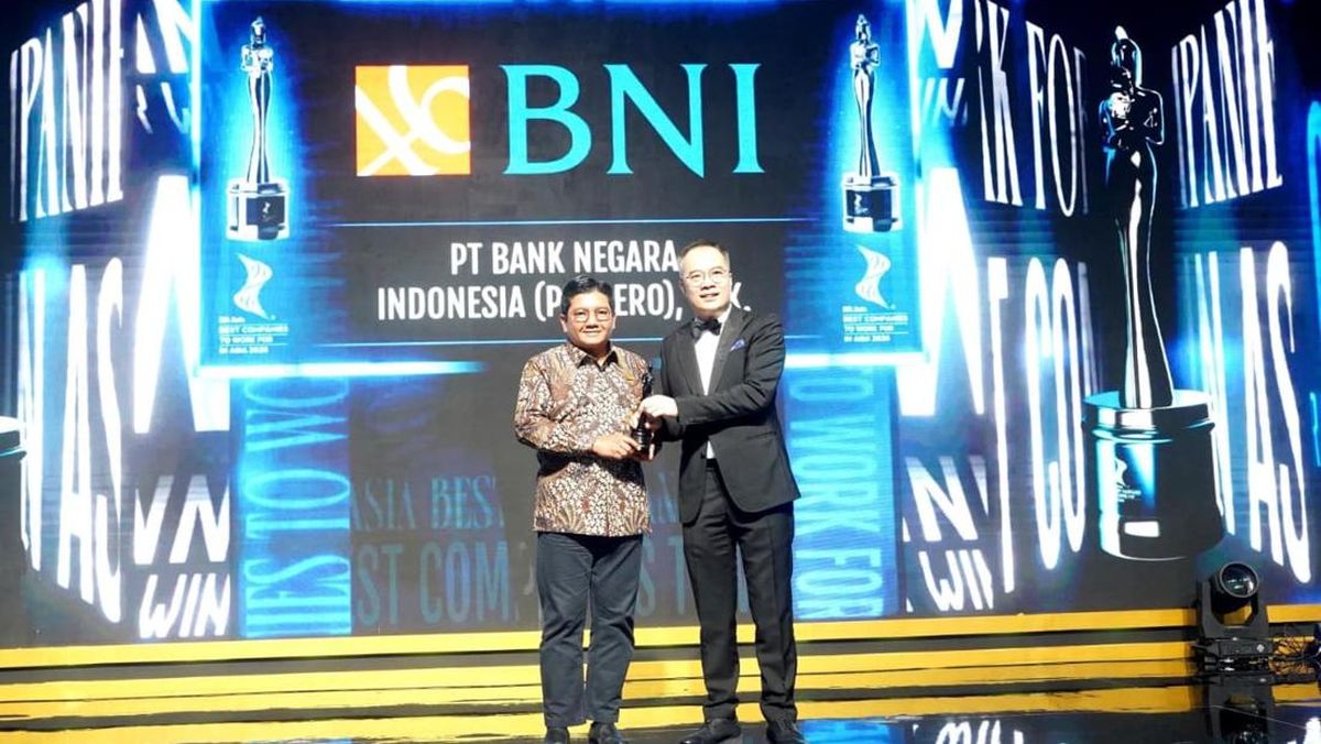 Ketiga Kali, BNI Jadi Best Companies to Work for in Asia 2026
