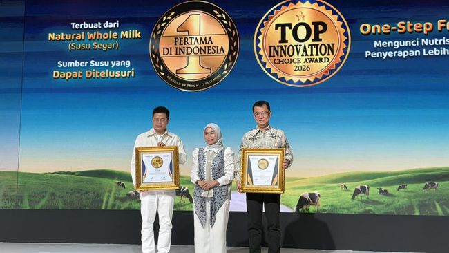 AceKid berhasil meraih penghargaan Top Innovation Choice Awards 2026 untuk kategori Susu Formula yang Terbuat dari Natural Whole Milk.