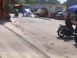 Angin Kencang Terjang Bandung Barat, Gerobak Bertumbangan