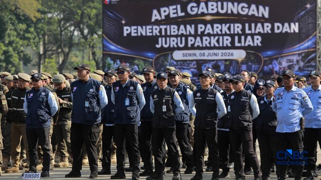 Penampakan Ratusan Personel Dishub-Satpol PP Siap Berantas Parkir Liar