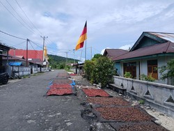 Demam Piala Dunia sampai ke Kepulauan Talaud, Bendera Jerman Berkibar Gagah