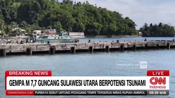 VIDEO: Gempa M 7,7 Guncang Sulut Berpotensi Tsunami